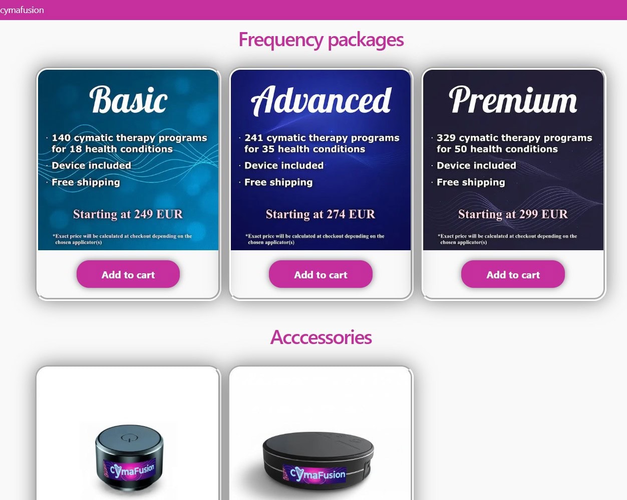 Packages start at around £240